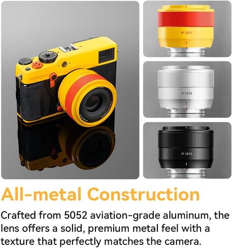 عدسة TTArtisan 35 مم F1.8 II برتقالية APS-C بتركيز تلقائي AF لكاميرات Sony E Mount بدون مرآة a6600 a6400 a6300 a5100 zve10 nex-5t، سلسلة nex، إلخ. in Saudi Arabia