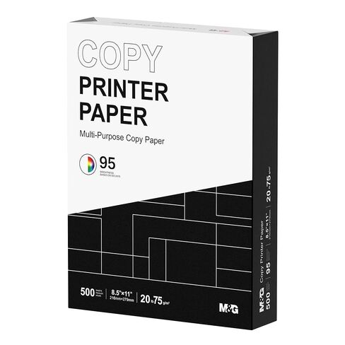 ورقة طابعة M&G Copy ، 8.5 × 11 ، 20 رطل ، 1 ream (500 ورقة) ، 95 مشرق ، أبيض in Saudi Arabia
