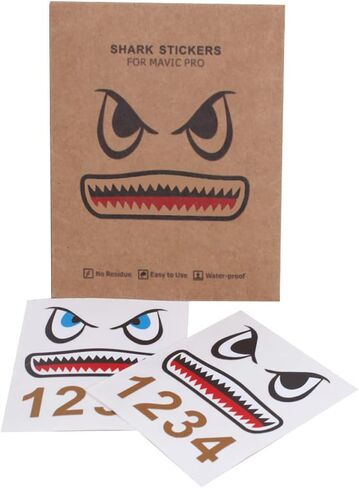 Drone Sticker Adhesive Quadcopter Decal Cartoon Fish Sticker Compatible with Mavic 3 Mini Se Air 2s, Mini Drone Accessories in Saudi Arabia