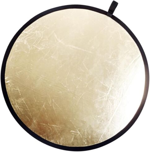 MERRYHAPY 60cm Portable Photography Reflector Silver Gold 2-in-1 Foldable Light Reflector for Outdoor Studio Lighting Photo Accessories in Saudi Arabia