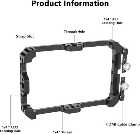 CAMVATE قفص مراقبة كامل لـ PORTKEYS BM5IV/BM5IV WR 5.5 بوصة HDMI/SDI شاشة تعمل باللمس-3877 in Saudi Arabia