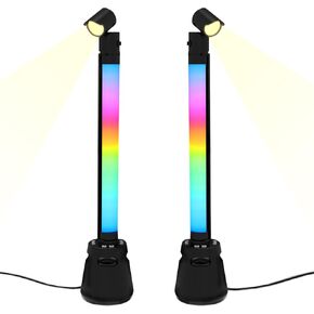 RGB Light Bar,Speaker Music Sync LED Lights Bars, USB Powered Ambient Lighting, Connection TV Backlights with Scene for Gaming, Pictures, PC, Room Decoration (one) in Saudi Arabia