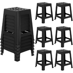 Leinuosen 6 PCS Plastic Stool for Classroom 18 Inch Stackable Strolles Chairs Modern Propable Cairs For Kids Classroom School Home Office (Morandi) in Kuwait