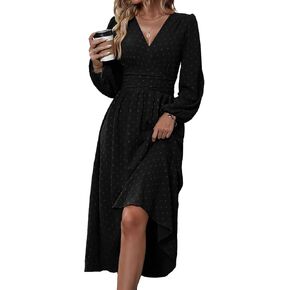 Fall Dresses for Women 2025 Blue Maxi Dress Formal Wedding Guest Dresses for Women Long Sleeve Dresses for Women 2025 in Saudi Arabia