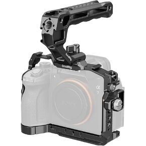 SmallRig A7 V / A7R V / A7 IV Cage Basic Kit for Sony Alpha 7 V/Alpha 7R V/Alpha 7 IV, with Quick Release Plate for Arca, Includes Top Handle/Cable Clamp for HDMI - 6025 in Saudi Arabia