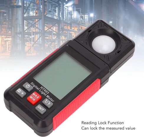 مقياس الضوء الرقمي، 200,000 LX HT603 احترافي عالي الدقة واستجابة سريعة Luxmeter جهاز اختبار سطوع كبير المدى مقياس الإضاءة in Saudi Arabia