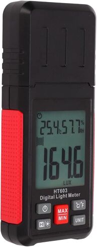 مقياس الضوء الرقمي، 200,000 LX HT603 احترافي عالي الدقة واستجابة سريعة Luxmeter جهاز اختبار سطوع كبير المدى مقياس الإضاءة in Saudi Arabia