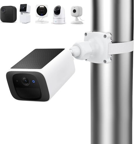 حامل حائط قابل للتعديل 360 درجة مع حزام لـ eufy SoloCam S220، eufy Cam S3 Pro، WYZE Cam، Blink Outdoor 4/ 2K+، Blink mini 2/ 2k+، حامل كاميرا أمان مقاوم للطقس للكاميرا الخاصة بك in Kuwait
