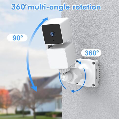 حامل حائط قابل للتعديل 360 درجة مع حزام لـ eufy SoloCam S220، eufy Cam S3 Pro، WYZE Cam، Blink Outdoor 4/ 2K+، Blink mini 2/ 2k+، حامل كاميرا أمان مقاوم للطقس للكاميرا الخاصة بك in Kuwait