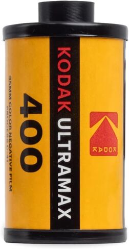فيلم Kodak Eastman UltraMax 400 لون سلبي (فيلم رول 35 مم، 36 تعريض) - عبوة من 6 قطع مع قطعة قماش للتنظيف من الألياف الدقيقة in Kuwait