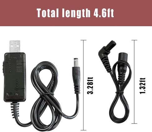 USB Charger Replacement for 90627870-01 Hand Drill, Compatible with Black+Decker BDCSFS30C, BDCSFS30C-CA, BDCS20C, BDCD8C, LI3100, BDCS40G, GSL35 Cordless Screwdriver Power Cable in Saudi Arabia