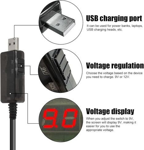 USB Charger Replacement for 90627870-01 Hand Drill, Compatible with Black+Decker BDCSFS30C, BDCSFS30C-CA, BDCS20C, BDCD8C, LI3100, BDCS40G, GSL35 Cordless Screwdriver Power Cable in Saudi Arabia
