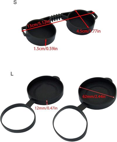 Silicone Binoculars Covers For 42 45mm / 52 55mm Lens Home Decoration Access in Saudi Arabia