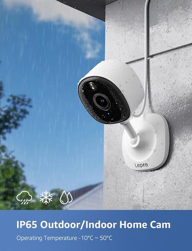 Lepro 2K Security Indoor & Outdoor Camera for Baby Care, Pet Monitoring, Remote Intercom, Night Vision, 2-Way Audio, Cloud & SD Card Storage (SD Card Not Included) in Saudi Arabia