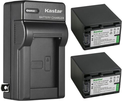 Kastar NP-FH100 AC استبدال شاحن بطارية الجدار لسوني DCR-HC22، DCR-HC23، DCR-HC24، DCR-HC26، DCR-HC27، DCR-HC28، DCR-HC30، DCR-HC32، DCR-HC35، DCR-HC36، DCR-HC37، DCR-HC38 كاميرا الفيديو in Kuwait