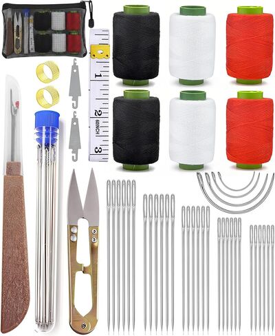 مجموعة أدوات الخياطة 37pcs ، مجموعة إبرة الخياطة الصلب ، Threader و Threadle Repair Kit Threaders Edele لخياطة اليد in Kuwait