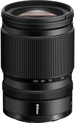 عدسة Nikon NIKKOR Z مقاس 24-105 مم f/4-7.1 متوافقة مع حزمة تركيب Nikon Z مع فلتر Tiffen للأشعة فوق البنفسجية + حافظة غطاء العدسة + مجموعة تنظيف + قطعة قماش للتنظيف (5 قطع) in Saudi Arabia