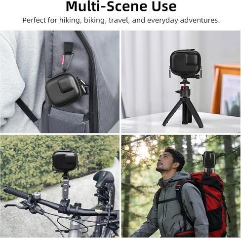 حقيبة حمل BRDRC لجهاز DJI Osmo Action 6 5 Pro 4 3 (للقفص وغطاء العدسة)، حقيبة تخزين صغيرة محمولة غطاء واقٍ مع حلقة تسلق لحزام المعصم لملحقات DJI Osmo Action 6 5 Pro 4 3 in Saudi Arabia