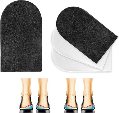 3 Layers Adjustable Orthopedic Heel Wedge Inserts Supination Pronation Correction Insoles Silicone Adhesive Medial Lateral Heel Insoles for Bow Legs Knee Pain Foot Alignment for Men and Women in Kuwait