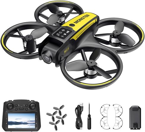 الطائرة بدون طيار M23 FPV Mini، مجهزة بكاميرا تحكم بشاشة 4.5 بوصة ونظام تحديد المواقع GPS، وتدعم تسجيل الفيديو عالي الدقة وتحديد المواقع البصرية. يتيح التحكم في طيران الهاتف الذكي من خلال تبديل العدسات، وتقلبات 360 درجة، ووضع مقطوعة الرأس، واستشعار الجاذب in Saudi Arabia
