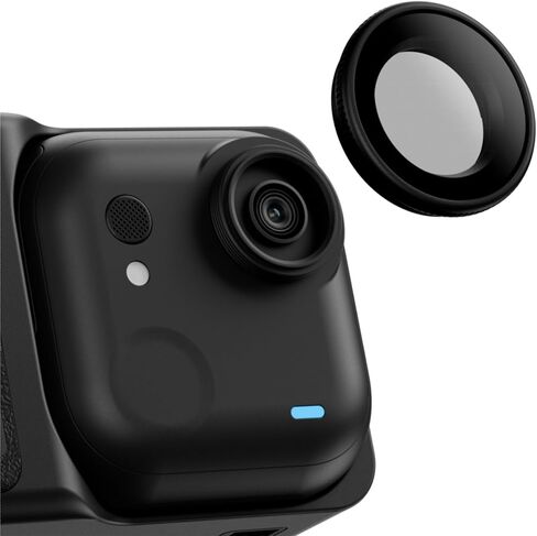 JJC Go Ultra Black Mist 1/2 Filter for Insta360 Go Ultra Accessories, Black Diffusion 1/2 Screw-On Filter, Dreamy Cinematic Mist Effect, Multi Coated Optical Glass Aluminium Frame, with Storage Case in Saudi Arabia