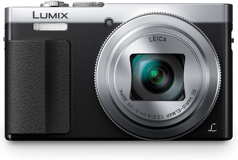 كاميرا باناسونيك لوميكس ZS50، عدسة 30X LEICA DC Vario-ELMAR، 12.1 ميجابيكسل، مستشعر عالي الحساسية، محدد منظر العين، DMC-ZS50S (USA SILVER) in Kuwait