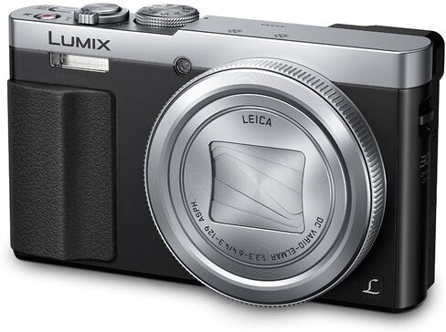 كاميرا باناسونيك لوميكس ZS50، عدسة 30X LEICA DC Vario-ELMAR، 12.1 ميجابيكسل، مستشعر عالي الحساسية، محدد منظر العين، DMC-ZS50S (USA SILVER) in Kuwait