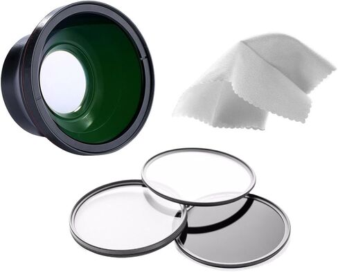 عدسة Powershot G9 0.43X الرقمية Nc Canon ذات زاوية واسعة للغاية مع ماكرو (تتضمن محول العدسة الضروري) + طقم مرشح 58 مم مكون من 3 قطع + قطعة قماش للتنظيف من الألياف الدقيقة Nwv Direct in Saudi Arabia