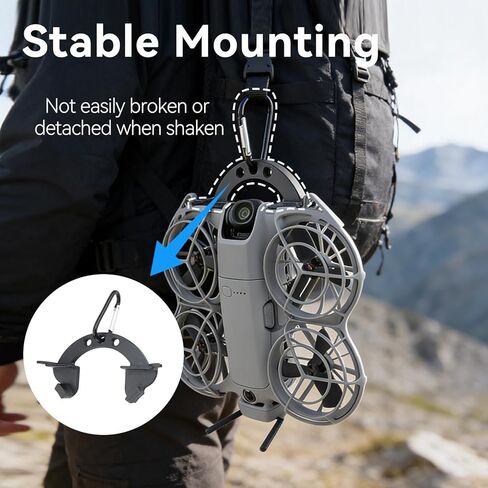 حقيبة الظهر/الحائط/سطح المكتب خطاف لحقيبة الظهر المحمولة DJI NEO 2، مشبك تثبيت على الحائط، حامل حامل مثبت على الحائط، ملحق يدعم ما يصل إلى 1 كجم in Saudi Arabia