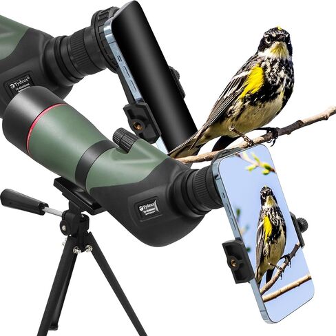 12x50 Waterproof Monocular Telescope K9 Prism - Bundle with - Adjustable Telescope Phone Scope Mount in Saudi Arabia