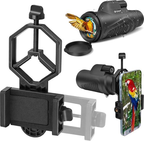 K9 Prism 8x42 تلسكوب أحادي مقاوم للماء - حزمة مع - حامل كاميرا محول تلسكوب للهواتف الذكية in Saudi Arabia