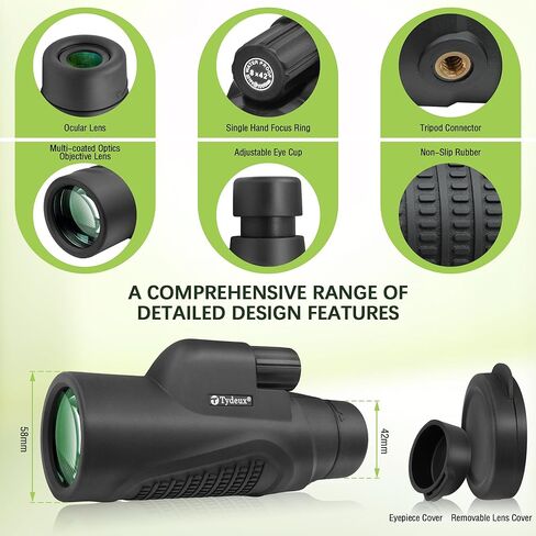 K9 Prism 8x42 تلسكوب أحادي مقاوم للماء - حزمة مع - محول الهاتف الذكي تلسكوب in Saudi Arabia
