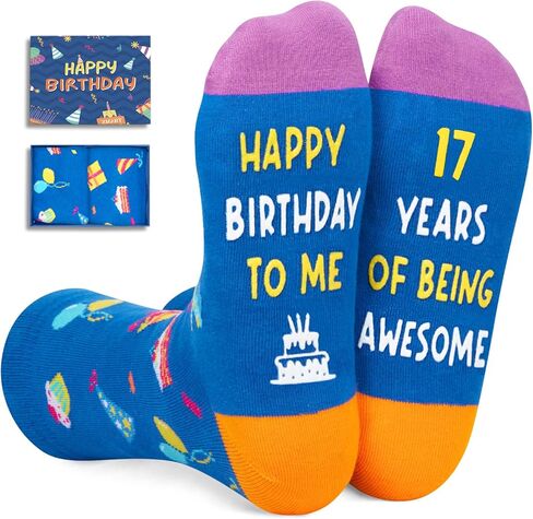Zmart 14th Birthday Gift Ideas Socks - 14th Birthday Presents Socks for 14 Year Old Boys Girls, Gift Ideas for 14 Year Old Teens in Saudi Arabia
