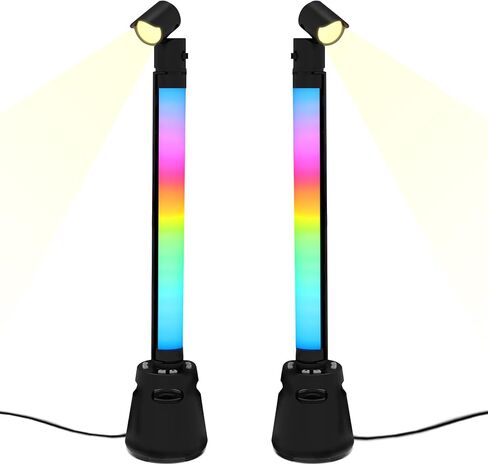 RGB Light Bar,Speaker Music Sync LED Lights Bars, USB Powered Ambient Lighting, Connection TV Backlights with Scene for Gaming, Pictures, PC, Room Decoration (one) in Saudi Arabia