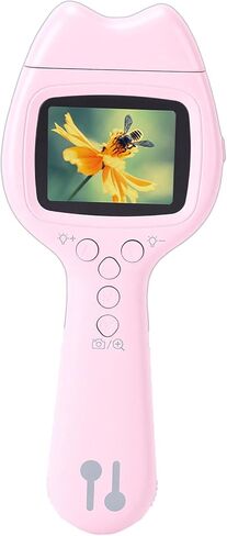 Handheld Digital Microscope, 500X Optical Zoom 2MP Camera 2.0 Inch Screen with 180Degree Rotating Lens for Kids Students Science Education (Roseate) in Saudi Arabia