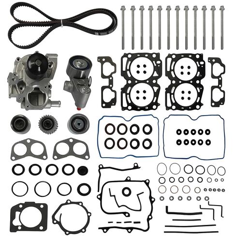 EJ25 محرك Rebuild Kit & Cylinder Head Supet مع مسامير الرأس ومضخة المياه تناسب Subaru Forester Impreza 2.5L 16V 06-11 in Saudi Arabia