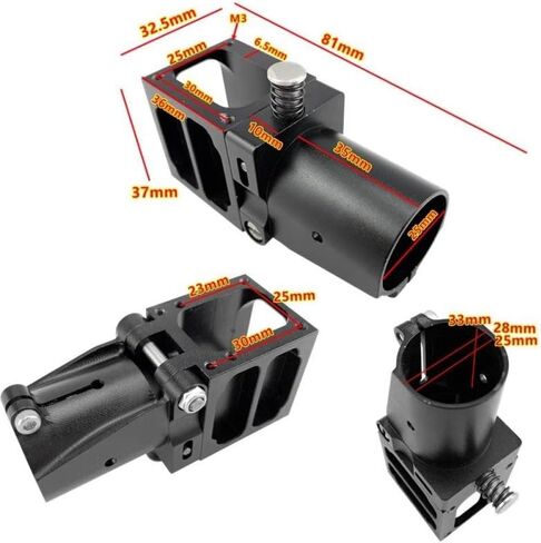 JITUIHOM 25mm Aluminum Arm Folding Mount Bracket for Multi-Rotor Sprayer Aerial Photography Drone Metal Fixing Base Compatible with Drone Models Quadcopter Models UAV Models in Saudi Arabia