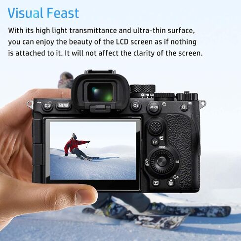 [3 Pack] Screen Protector for Sony Alpha 7 V, HD Tempered Glass,9h Hardness,Scratch,Anti-Fingerprin,Tempered Glass Film Guard for Sony Alpha 7 V Camera in Saudi Arabia