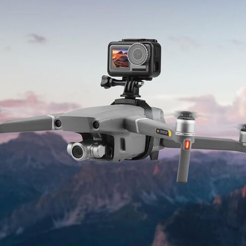 محول تركيب كاميرا بدون طيار متوافق مع حامل كاميرا Air Pro Mini سهل التركيب مع وسادة مطاطية لولبية مضادة للانزلاق وتصميم حلقة وخطاف لملحقات الطائرات بدون طيار الآمنة in Kuwait