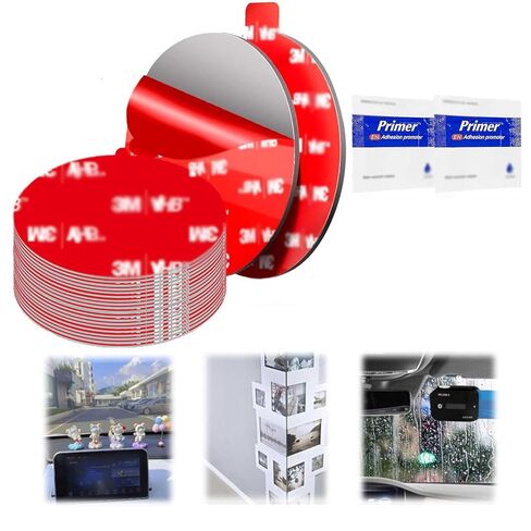 Square Double Sided Adhesive Pads, 3M VHB 0.03in Thick Double Sided Tape, Waterproof Mounting Tape for Indoor and Outdoor, Home Decoration, Car 1" X 1", 48 Pcs (Square 1''-48pcs) in Kuwait