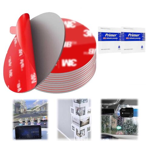 Square Double Sided Adhesive Pads, 3M VHB 0.03in Thick Double Sided Tape, Waterproof Mounting Tape for Indoor and Outdoor, Home Decoration, Car 1" X 1", 48 Pcs (Square 1''-48pcs) in Kuwait
