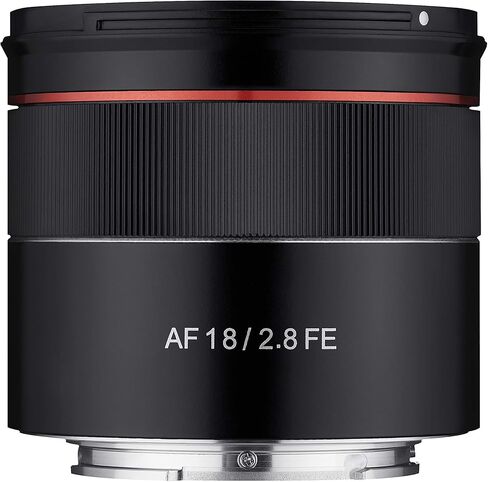 Samyang SYIO18AF-E AF 18 مم F2.8 عدسة ذات إطار كامل للتركيز التلقائي بزاوية واسعة لحامل Sony E، أسود (متجدد) in Kuwait