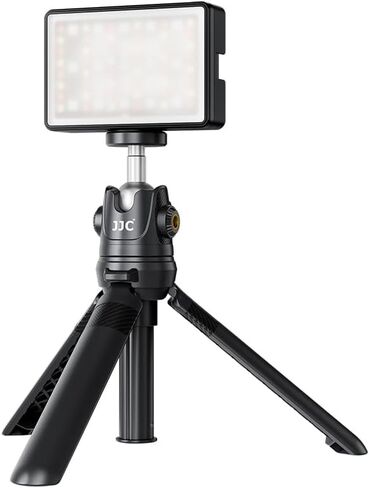عصا سيلفي صغيرة قابلة للتمدد من JJC ومصباح فيديو RGB LED لسوني ZV-1 II ZV1 ZV-1F ZV1F ZV-E10 ZVE10 A7C II A7CR A6000 A6100 A7، Canon EOS R50 R100، Nikon Z30 Z50 Z5 Z6 Z7 والمزيد من الكاميرات in Kuwait