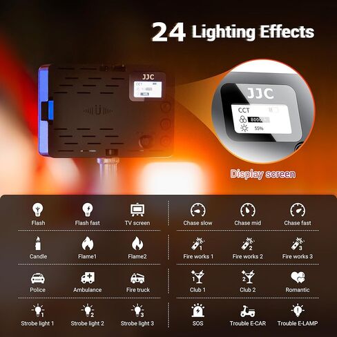 عصا سيلفي صغيرة قابلة للتمدد من JJC ومصباح فيديو RGB LED لسوني ZV-1 II ZV1 ZV-1F ZV1F ZV-E10 ZVE10 A7C II A7CR A6000 A6100 A7، Canon EOS R50 R100، Nikon Z30 Z50 Z5 Z6 Z7 والمزيد من الكاميرات in Kuwait
