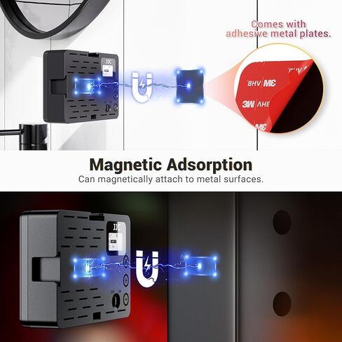 عصا سيلفي صغيرة قابلة للتمدد من JJC ومصباح فيديو RGB LED لسوني ZV-1 II ZV1 ZV-1F ZV1F ZV-E10 ZVE10 A7C II A7CR A6000 A6100 A7، Canon EOS R50 R100، Nikon Z30 Z50 Z5 Z6 Z7 والمزيد من الكاميرات in Kuwait