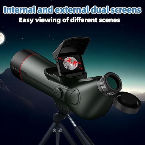تلسكوب فاباتر الذكي، تلسكوبات إلكترونية رقمية مع كاميرا للتصوير الفلكي 4K، تقريب رقمي 18X جهاز مراقبة مزدوج للشاشات للبالغين والمبتدئين في علم الفلك، ومشاهدة الطيور in Kuwait