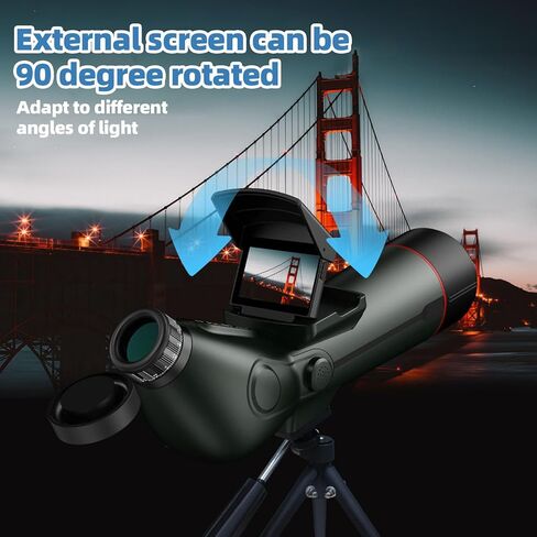تلسكوب فاباتر الذكي، تلسكوبات إلكترونية رقمية مع كاميرا للتصوير الفلكي 4K، تقريب رقمي 18X جهاز مراقبة مزدوج للشاشات للبالغين والمبتدئين في علم الفلك، ومشاهدة الطيور in Kuwait