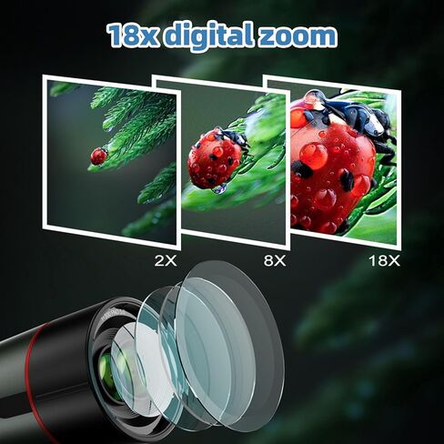 تلسكوب فاباتر الذكي، تلسكوبات إلكترونية رقمية مع كاميرا للتصوير الفلكي 4K، تقريب رقمي 18X جهاز مراقبة مزدوج للشاشات للبالغين والمبتدئين في علم الفلك، ومشاهدة الطيور in Kuwait