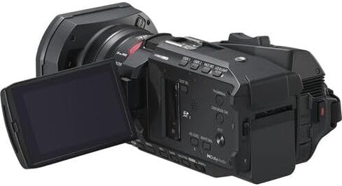 Panasonic HC-X1200 UHD 4K HDMI Lightweight Compact Camcorder with 24x Zoom (HC-X1200) + Mic + Case + LED Light + 64GB Memory Card + USB-C Cable + Cleaning Kit + USB-C Adapter + HDMI Cable + More in Saudi Arabia