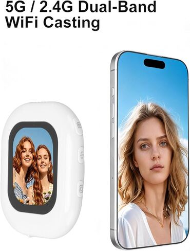 Yunseity Wireless Selfie Screen, Back Camera Screen 2.01 Inch 2.4G 5G WiFi Magnetic Phone Screen with Remote Control for Photo Taking Live Streaming, 3X Digital Zoom and Light in Saudi Arabia